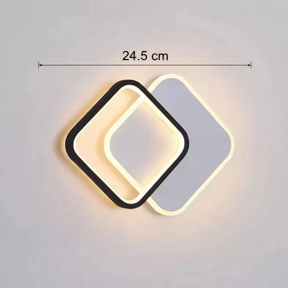 Lustre LED MARCELO 30W, Lumière Froide/Chaude/Neutre Noir Blanc