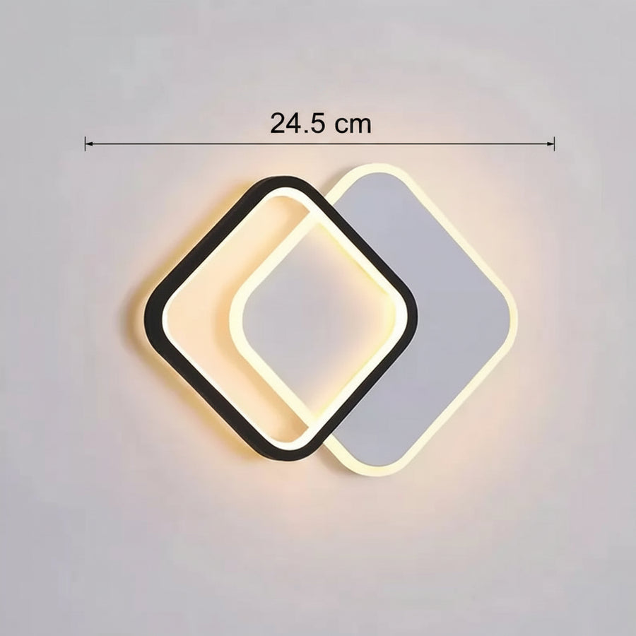 Lustre LED MARCELO 30W, Lumière Froide/Chaude/Neutre Noir Blanc