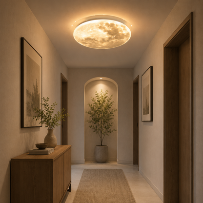 Lustre LED MARTE 41W, Diamètre 30cm, Lumière Froide/Chaude/Neutre, Blanc