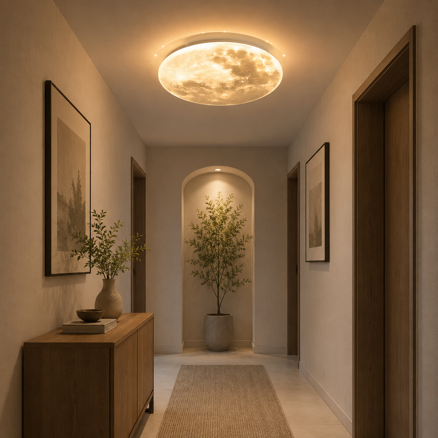 Lustre LED MARTE 41W, Diamètre 30cm, Lumière Froide/Chaude/Neutre, Blanc