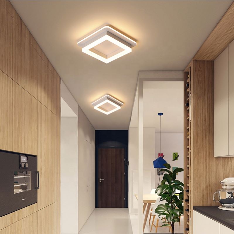 Lustre LED MODERNE 26W, taille 19,5x19,5, carré, lumière froide/chaude/neutre, lustre LED blanc Titre par défaut Alessandro Design