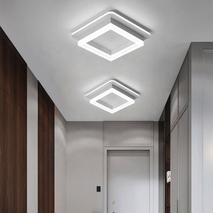 Lustre LED MODERNE 26W, taille 19,5x19,5, carré, lumière froide/chaude/neutre, lustre LED blanc Titre par défaut Alessandro Design