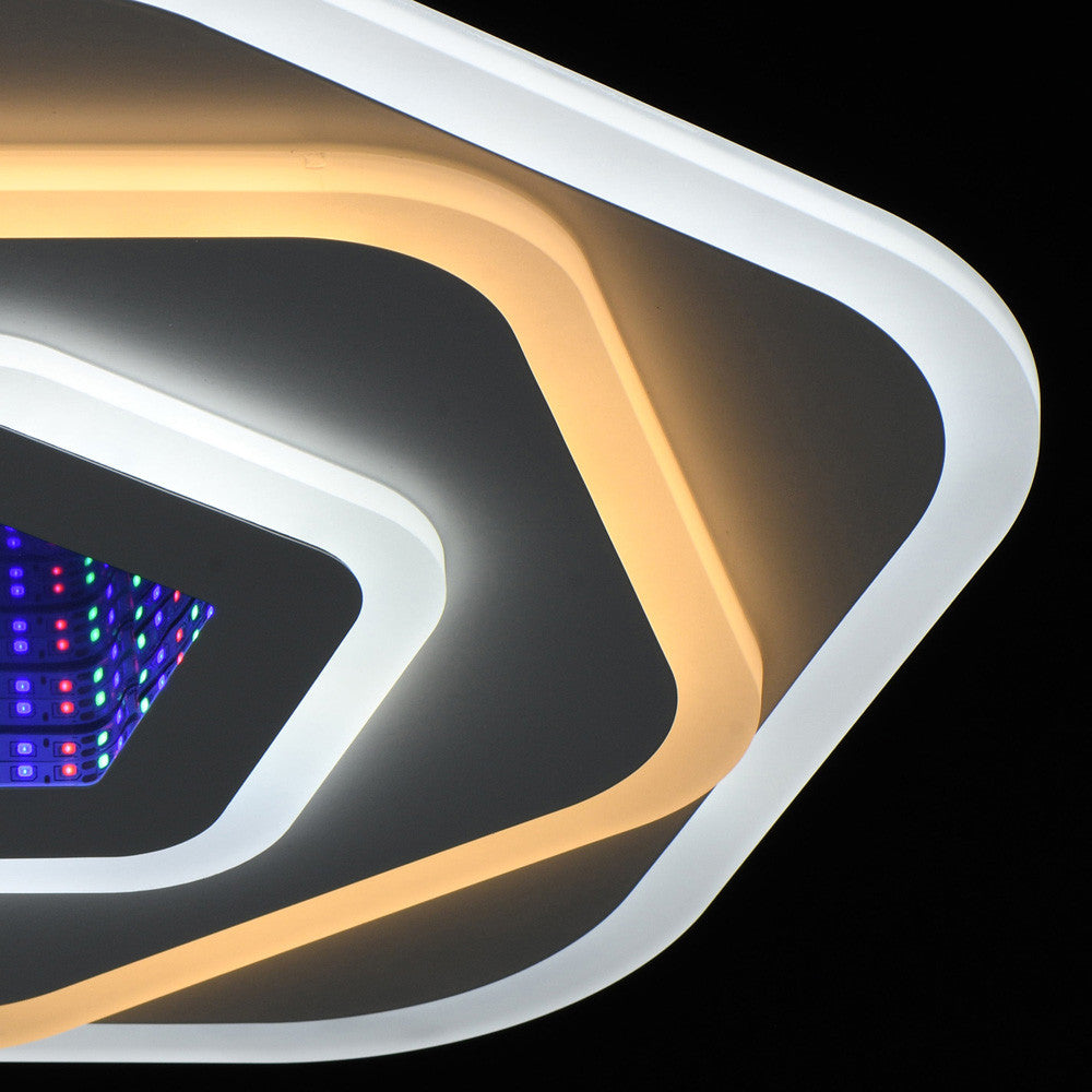 Lustre LED NEXA 3D 39W, diamètre 23 cm, lumière froide/chaude/neutre, lustre LED blanc Default Title Alessandro Design
