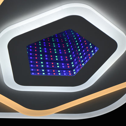 Lustre LED NEXA 3D 39W, diamètre 23 cm, lumière froide/chaude/neutre, lustre LED blanc Default Title Alessandro Design