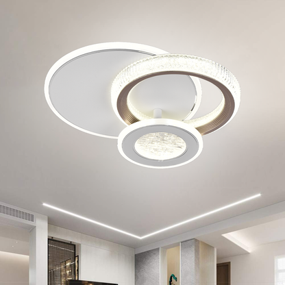 Lustre LED NYXORA 44W, 3 Cercles, Lumière Froide/Chaude/Neutre, Lustres LED Blancs Default Title Alessandro Design