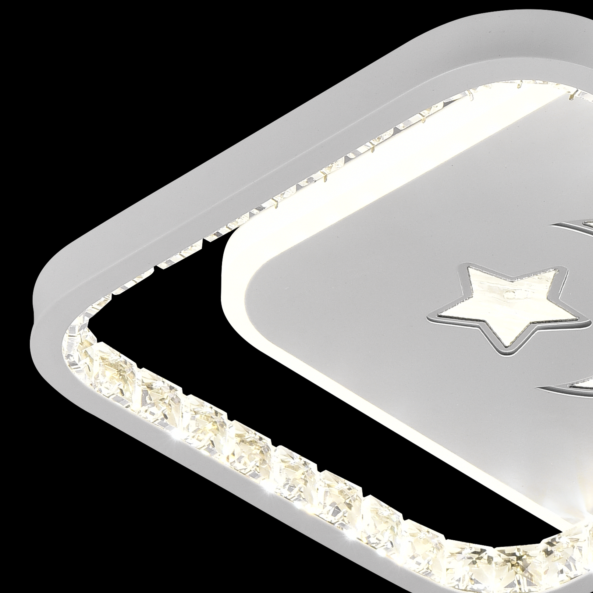 Lustre LED PERU 38W, 2 carrés, lumière froide/chaude/neutre, lustres LED blancs Default Title Alessandro Design