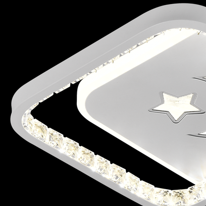 Lustre LED PERU 38W, 2 carrés, lumière froide/chaude/neutre, lustres LED blancs Default Title Alessandro Design