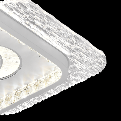 Lustre LED PERU 38W, 2 carrés, lumière froide/chaude/neutre, lustres LED blancs Default Title Alessandro Design