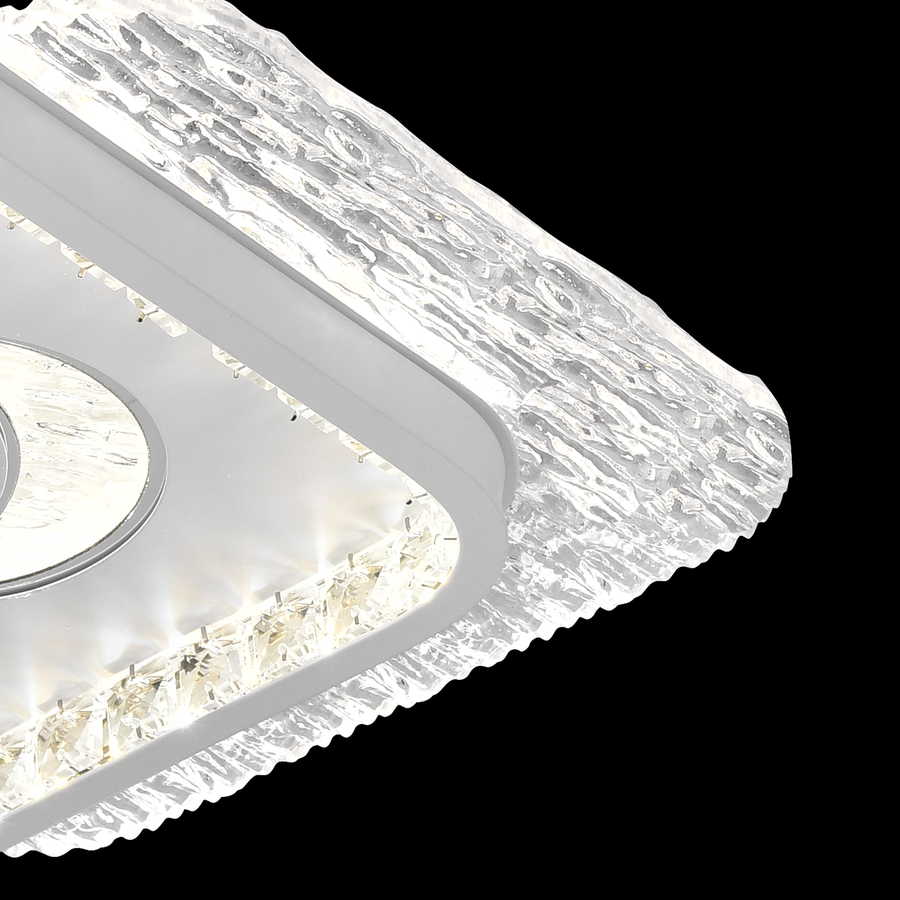 Lustre LED PERU 38W, 2 carrés, lumière froide/chaude/neutre, lustres LED blancs Default Title Alessandro Design
