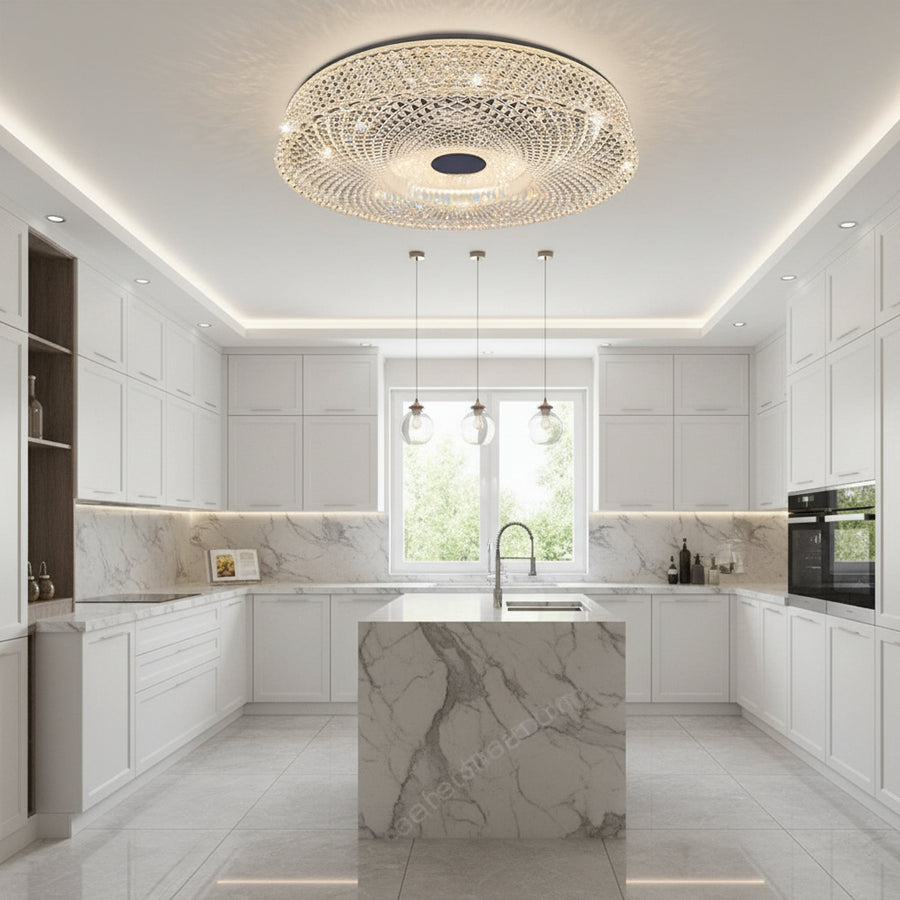 Lustre LED RADIAN Nobile, 43W, diamètre 39,5 cm, lumière chaude/neutre/froide, lustre LED blanc Default Title Alessandro Design