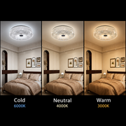 Lustre LED RADIAN Nobile, 43W, diamètre 39,5 cm, lumière chaude/neutre/froide, lustre LED blanc Default Title Alessandro Design