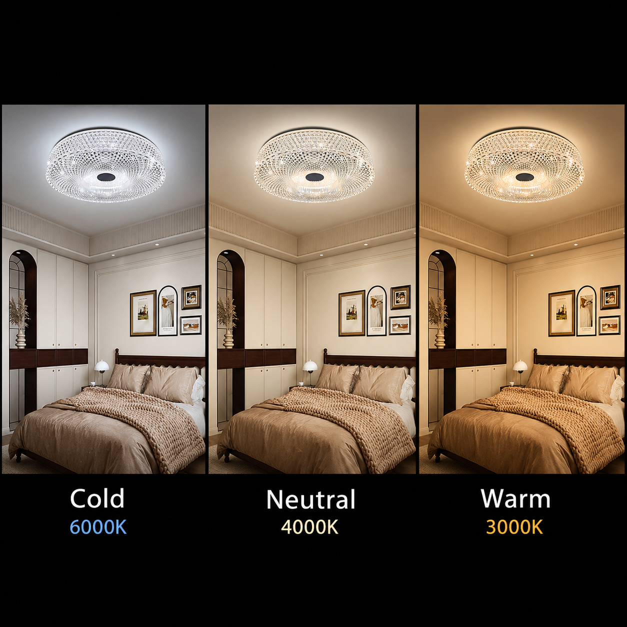 Lustre LED RADIAN Nobile, 43W, diamètre 39,5 cm, lumière chaude/neutre/froide, lustre LED blanc Default Title Alessandro Design