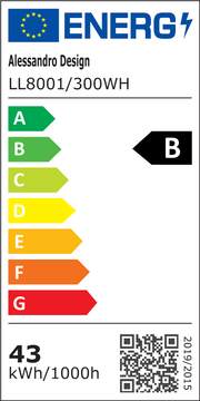 RADIAN Nobile Lustre LED, 43W, diamètre 39,5 cm, lumière chaude/neutre/froide, blanc