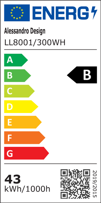 RADIAN Nobile Lustre LED, 43W, diamètre 39,5 cm, lumière chaude/neutre/froide, blanc