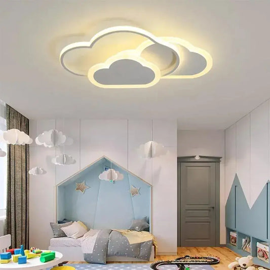 RIOKO Lustre LED avec télécommande, 48 W, 3 nuages, lumière froide/chaude/neutre, variable, lustres LED blancs avec télécommande Titre par défaut Alessandro Design