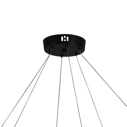 Lustre LED suspendu en acrylique UNDA Crown, 28 W, lumière chaude/neutre/froide 3000/4000/6000 K, blanc, hauteur réglable, lustres modernes en métal et acrylique Titre par défaut Alessandro Design