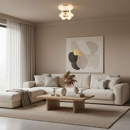 Lustre LED URSULETI CP220, 95W, 3000/4000/6000K, Blanc