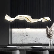 Lustre LED avec télécommande, suspendu AMI 63W, linéaire, lumière froide/chaude/neutre, doré, lustres LED réglables en hauteur avec télécommande Titre par défaut Alessandro Design