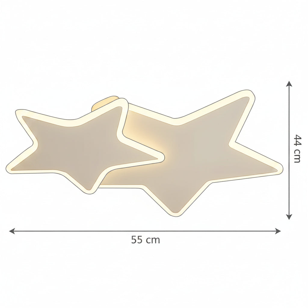 Lustre LED avec télécommande 41W, Étoiles, Lumière Froide/Chaude/Neutre, Dimmable, Lustre LED blanc avec télécommande Default Title Alessandro Design