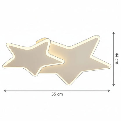 Lustre LED avec télécommande 41W, Étoiles, Lumière Froide/Chaude/Neutre, Dimmable, Lustre LED blanc avec télécommande Default Title Alessandro Design