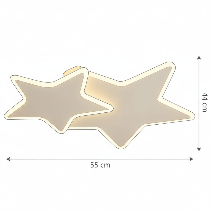Lustre LED avec télécommande 41W, Étoiles, Lumière Froide/Chaude/Neutre, Dimmable, Lustre LED blanc avec télécommande Default Title Alessandro Design