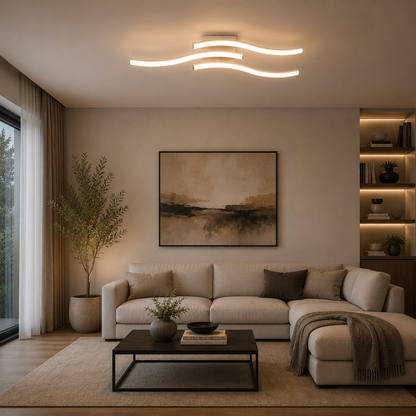 Lustre LED avec télécommande ANADYR 29W, 3 Éléments, Lumière Froide/Chaude/Neutre, Dimmable, Blanc