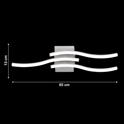 Lustre LED avec télécommande ANADYR 29W, 3 Éléments, Lumière Froide/Chaude/Neutre, Dimmable, Blanc
