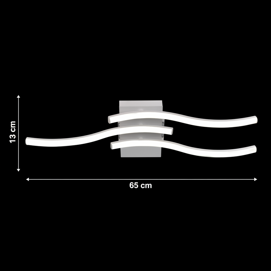 Lustre LED avec télécommande ANADYR 29W, 3 Éléments, Lumière Froide/Chaude/Neutre, Dimmable, Blanc