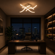 Lustre LED avec télécommande ANADYR 40W, 4 Éléments, Lumière Froide/Chaude/Neutre, Dimmable, Blanc