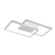 Lustre LED avec télécommande LANDYN 37W, 2 Carrés, Lumière Froide/Chaude/Neutre, Dimmable, Lustre LED Blanc avec télécommande Default Title Alessandro Design