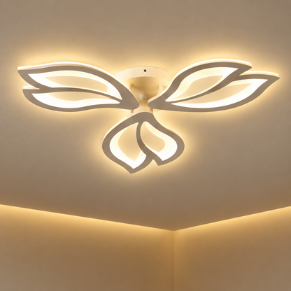 Lustre LED avec télécommande LILY 40W, 3 Éléments, Lumière Froide/Chaude/Neutre, Dimmable, Blanc