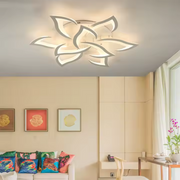 Lustre LED avec télécommande LOTUS 91W, 9 pétales, Lumière Froide/Chaude/Neutre, Dimmable, Lustre LED Blanc avec télécommande Default Title Alessandro Design