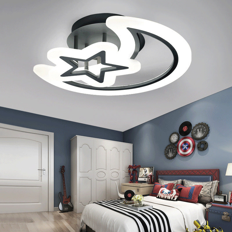 Lustre LED avec télécommande MOON AND STAR 59W, 2 éléments, Lumière Froide/Chaude/Neutre, Dimmable, Noir Lustres LED avec télécommande Default Title Alessandro Design