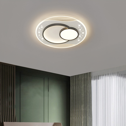 Lustre LED avec télécommande SERPENTA 51W, Rond, Lumière Froide/Chaude/Neutre, Dimmable, Noir Lustres LED avec télécommande Default Title Alessandro Design