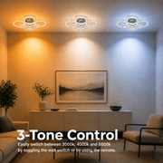 Lustre LED avec télécommande et cristal NOVA ROTONDA RGB, 8 Cercles, Lumière Froid/Chaude/Neutre, Dimmable, Chrome Brillant
