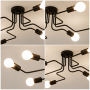 MODERNIST Hexa 6 Lustre, 6x E27, Noir, Design Moderne