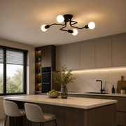 MODERNIST Quadra 4 Lustre, 4x E27, Noir, Design Moderne