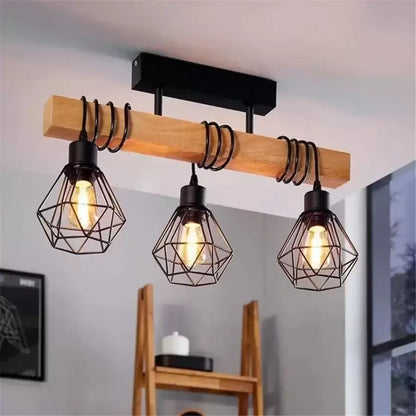 Lustre Marcellus, 3x E27, lustres industriels marron noir titre par défaut Alessandro Design