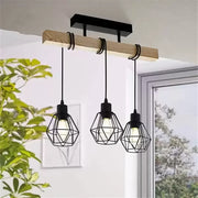 Lustre Marcellus, 3x E27, lustres industriels marron noir titre par défaut Alessandro Design