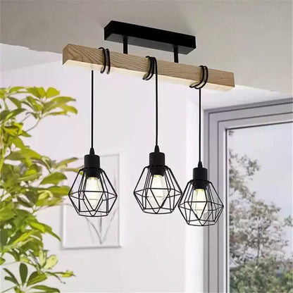 Lustre Marcellus, 3x E27, lustres industriels marron noir titre par défaut Alessandro Design