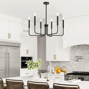 AVANT Lustre en métal, type pendule avec bras, D63 cm Rond, 6xE14, Lustres Industriels Noirs Default Title Alessandro Design