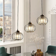 Lustre classique moderne, suspendu, Monica LC910/3LBK, 3 X E27, noir, métal et verre, lustres classiques à hauteur réglable Titre par défaut Alessandro Design
