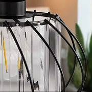 Lustre classique moderne, suspendu, Monica LC910/3LBK, 3 X E27, noir, métal et verre, lustres classiques à hauteur réglable Titre par défaut Alessandro Design