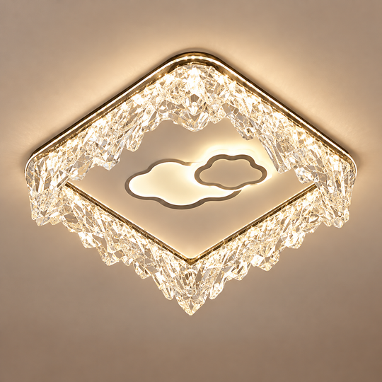 Lustre LED STARK, 20W, diamètre 19cm, lumière chaude/neutre/froide, blanc, métal et acrylique