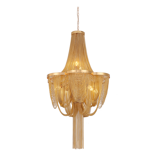 Candélabre 4xE14, diamètre 48 cm, doré, métal Candélabre moderne Titre par défaut Alessandro Design