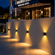 ZARAFSHON Applique Murale Extérieure LED, 8W, Lumière Chaude, IP65, Aluminium, Noir