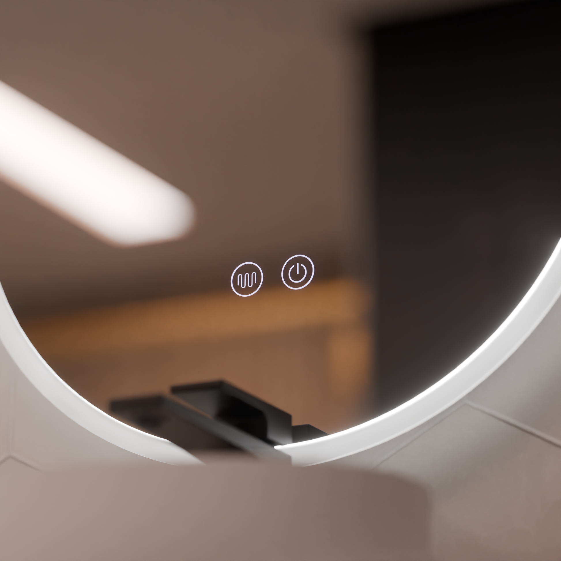 Miroir LED ovale 60x80cm Llexort, tactile, système anti-buée, miroirs à intensité variable Korman E Default Title Alessandro Design