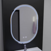 Miroir LED ovale, 60x80cm, Velara Touch, système anti-buée, miroirs à intensité variable Korman E Default Title Alessandro Design