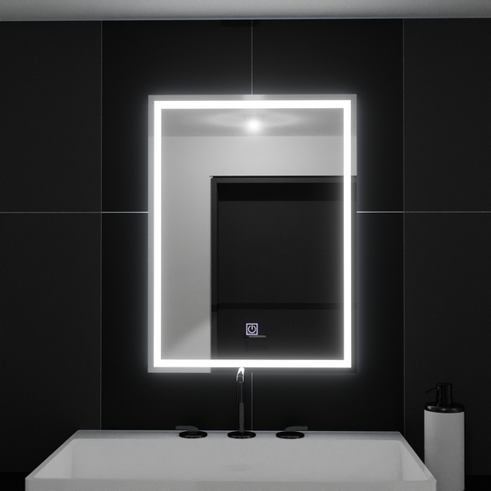 Miroir LED rectangulaire, 50x70cm, FRAME Basic Touch Mirrors Korman C Default Title Alessandro Design