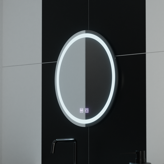 Miroir LED rond 50 cm Lucea Touch Antibuée System Miroirs Korman E Titre par défaut Alessandro Design